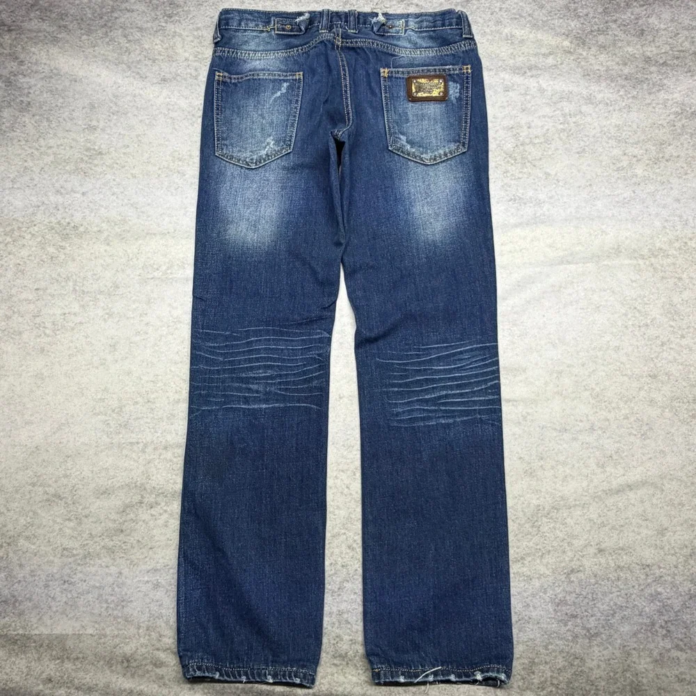 Dolce & Gabbana 16 Classic Jeans Blue Distressed Denim Made in Italy IT 46 32x30